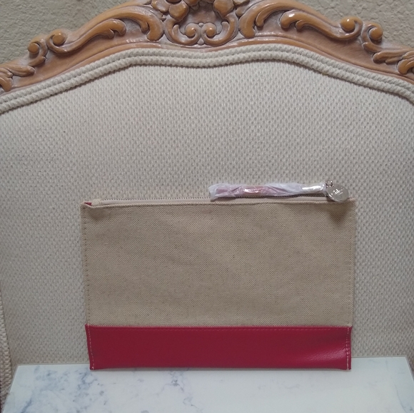 Chloé Parfum Canvas Flat Clutch Pouch New - Picture 5 of 11